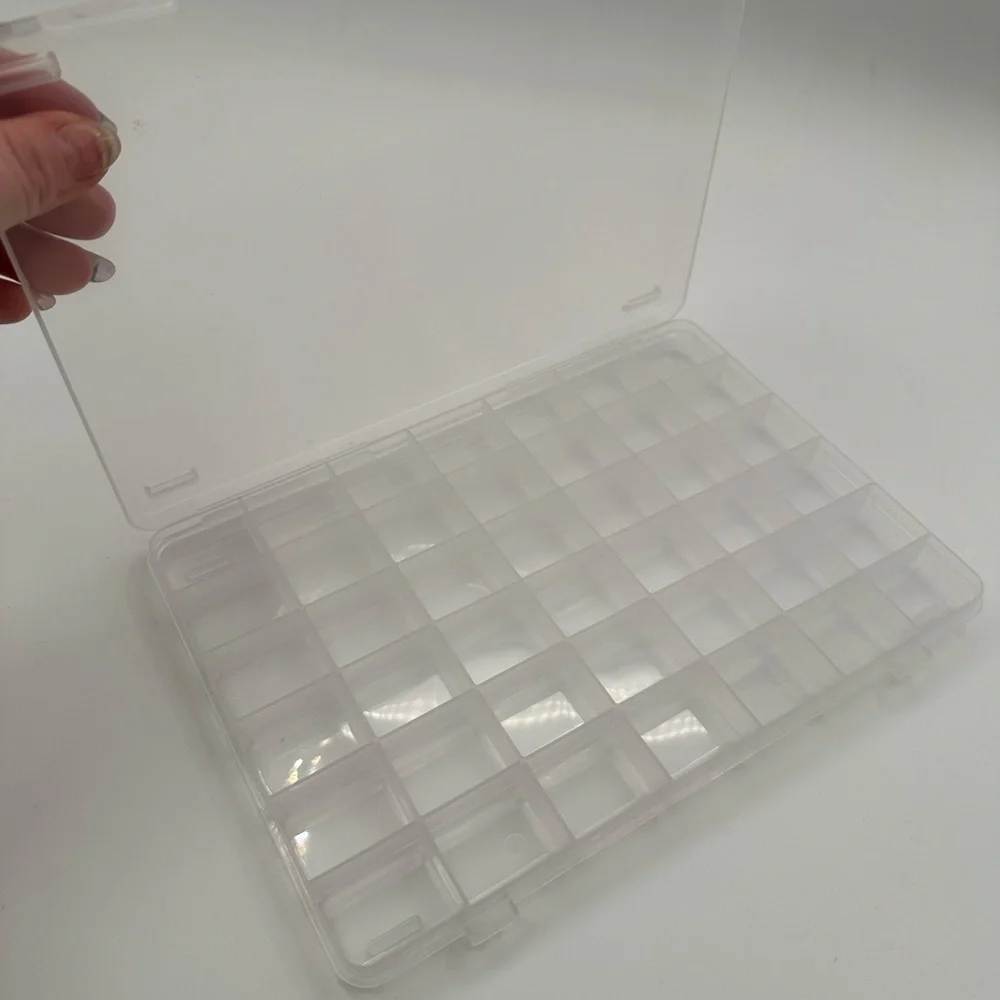 42 Grid Bead Organizer Tray Transparent
